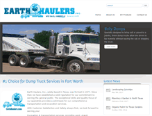 Tablet Screenshot of earthhaulers.com